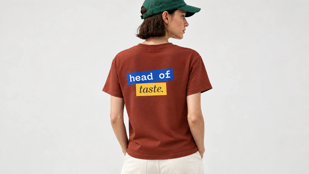 Head of Taste Shirt Braunrot · Editorial