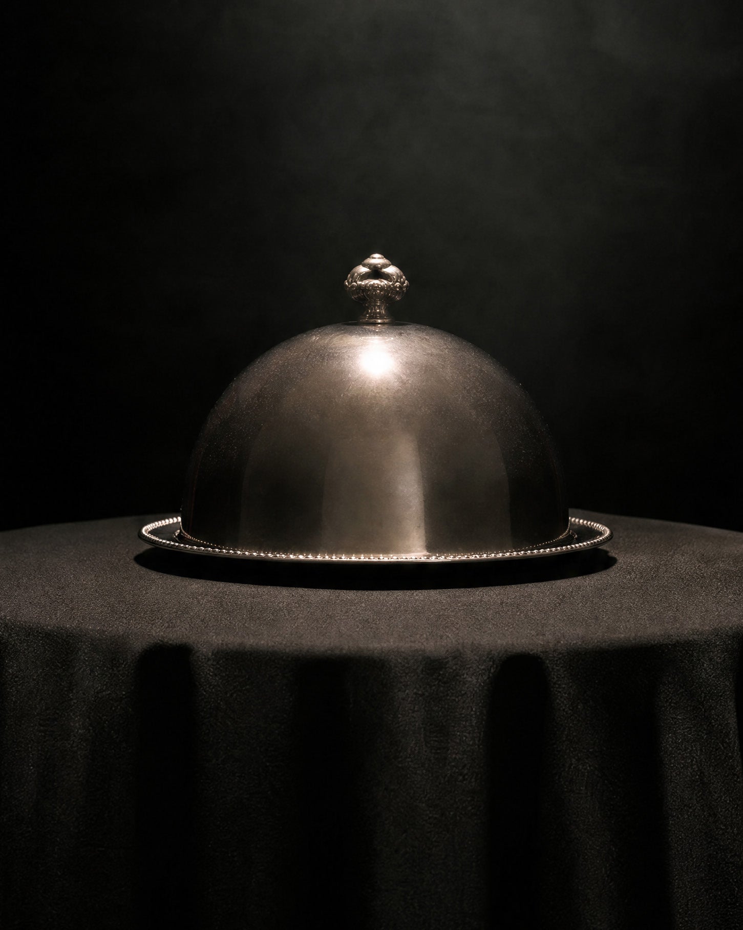 Silberne Servierglocke im Spotlight – The Culinary Show